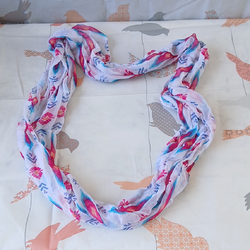 Pre-loved Floral Multicolor Scarf
